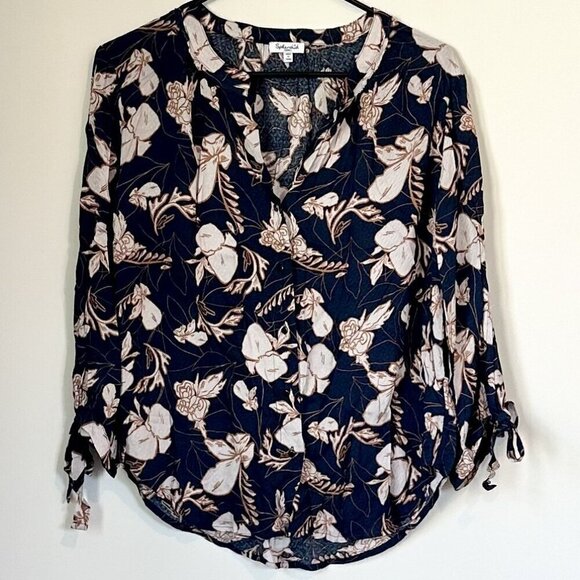 Spendid Long Sleeve Button-Up Floral Shirt - Small - Picture 2 of 9